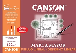 Minipack 10 Papeles Dibujo Lineal Basik Liso Canson A4 160g/m²