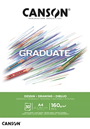 Bloc Dibujo Graduate Encolado 1 Lado Grano Fino Canson A4 160g/m²