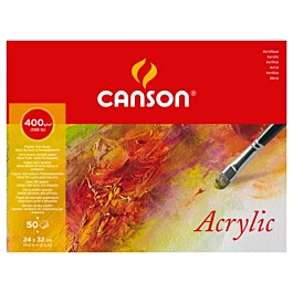 Canson Tekenblok voor Acrylverf 24x32cm 400g/m²