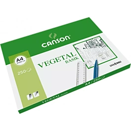 Minipack 250 Papeles Vegetal Basik Satinado Canson A4 90-95g/m²