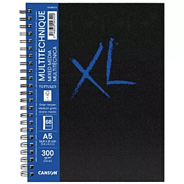 Cuaderno XL Mix Media Textured Espiral Tapa Dura Grano Medio Canson A5 300g/m²