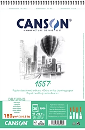 JA 1557  Bloco Canson Desenho 180g/m²  espiral 21x29,7 cm. 