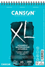 Canson A5 Fine Grain Watercolour Spiral Blok XL Watercolour Fine Grain A5 300g/m²