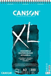 Canson A3 drobnoziarnisty spiralny blok akwarelowy XL Watercolour Fine Grain A3 300g/m²