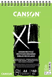 Bloc XL Dibujo Reciclado Espiral Grano Alveolado Canson A4 160g/m²
