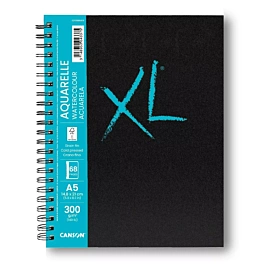 Cuaderno XL Acuarela Espiral Tapa Dura Grano Fino Canson A5 300g/m²