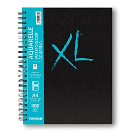Cuaderno XL Acuarela Espiral Tapa Dura Grano Fino Canson A4 300g/m²