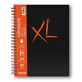 Cuaderno XL Esbozo Espiral Tapa Dura Grano Fino Canson A4 90g/m²