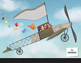 Creative Studio Kids Drawing Folder Canson Airplane 26x33cm
