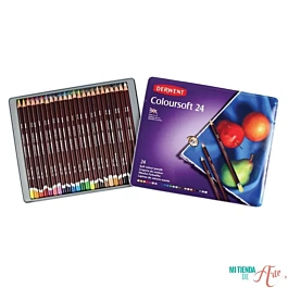 Caja metálica 24 piezas Coloursoft Derwent