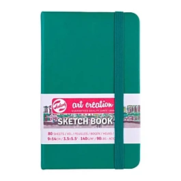 Cuaderno Sketch Book Verde Bosque ArtCreation 140g/m² 9x14cm