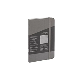 Zeszyt Antracita w kropki EcoQua Stitch Fabriano 9x14cm 90gr/m² 