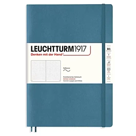 Notatnik kamienny w niebieskie kropki, miękka okładka Leuchtturm1917 B5