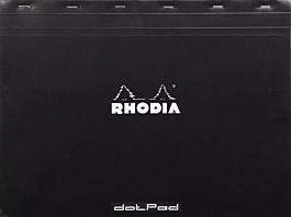 Bloc Notas Grapado Negro Puntos Rhodia N.38 A3+
