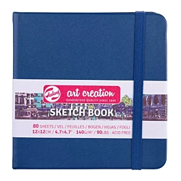 Cuaderno Sketch Book Azul Marino ArtCreation 140g/m² 12x12cm
