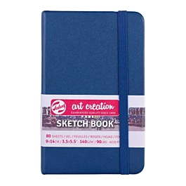Cuaderno Sketch Book Azul Marino ArtCreation 140g/m² 9x14cm