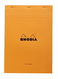 Bloc Notas Grapado Naranja Liso Rhodia N.19 A4+