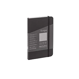 Zeszyt czarny w kropki EcoQua Stitch Fabriano 9x14cm 90gr/m² 