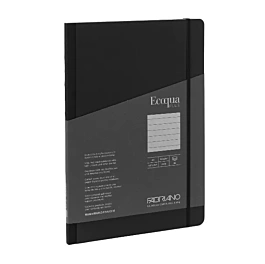 Taccuino A Righe Nero In Tessuto EcoQua Plus Fabriano A4 90gr/m²