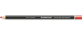 Staedtler Glasochrom Lumocolor permanent pencil red