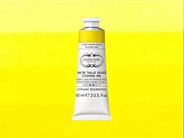 Tinta para Grabado Laca Amarillo Sólido 60ml Lefranc Bourgeois