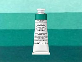 Tinta para Grabado Verde Esmeralda 60ml Lefranc Bourgeois