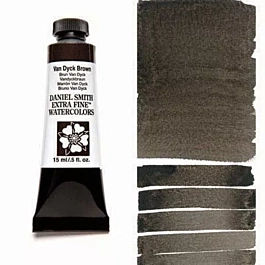 Watercolour Extra Fine van Dyck Brown tube S.1 Daniel Smith 15ml