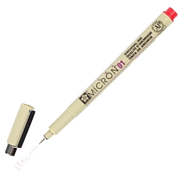 Rotulador calibrado rojo Sakura Pigma Micron 01