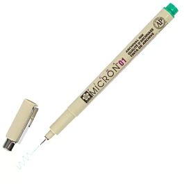 Rotulador calibrado verde Sakura Pigma Micron 01