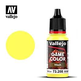 Pintura modelismo 208 Amarillo Game Color Wash Vallejo 17ml