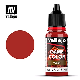 Pintura modelismo 206 Rojo Game Color Wash Vallejo 17ml