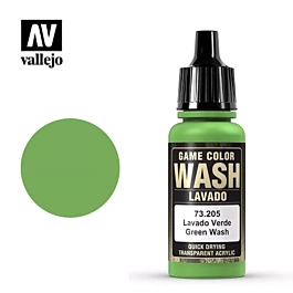 Pintura modelismo 205 Verde Game Color Wash Vallejo 17ml