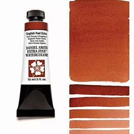 Daniel Smith Extra-Fine Watercolour, English Red Ochre, S.1 tube, 15ml