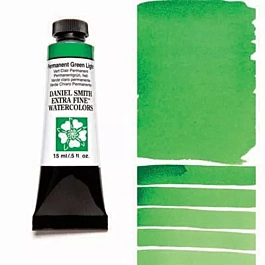 Watercolour Extra Fine Permanent Green Light tube S.1 Daniel Smith 15ml