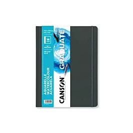 Cuaderno Graduate Acuarela Tapa Dura Grano Fino Canson 21,6x27,9cm 250g/m²