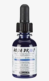 Schmincke Aqua Drop Flüssiges Aquarell Tintenblau 430 30ml