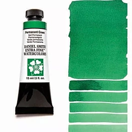 Watercolour Extra Fine Permanent Green tube S.1 Daniel Smith 15ml