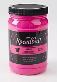 Tinta para serigrafía textil Fluor Magenta Speedball 946ml