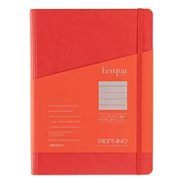 Lampone EcoQua Plus Fabriano quaderno a spirale A5 a righe 90gr/m²