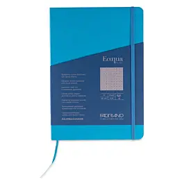Zeszyt turkusowy w kropki EcoQua Stitch Fabriano A5 90gr/m² 
