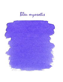 Metal box with 6 Myosotis J.Herbin 38mm Blue ink cartridges