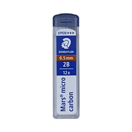 Pudełko z 12 przewodami 2B Mars Micro Carbon Staedtler 0,5 mm