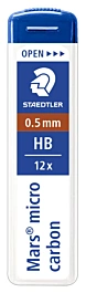 Pudełko z 12 przewodami HB Mars Micro Carbon Staedtler 0,5 mm