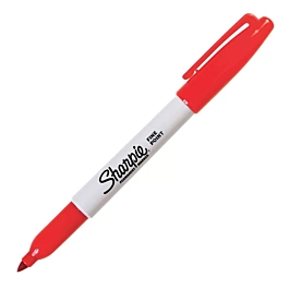 Marker Permanentny Cienka Końcówka Czerwony Sharpie