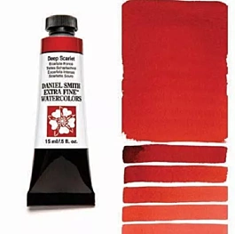Watercolour Extra Fine Deep Scarlet tube S.1 Daniel Smith 15ml