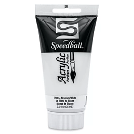 Speedball Acrylic Paint Titanium White 75ml