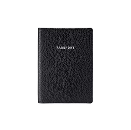 Custodia per passaporto Boutique Fabriano in pelle nera 10x14 cm