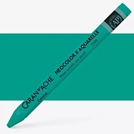 Cera 190 Blu verdastro Neocolor II Aquarelle Caran D'Ache