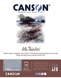 Bloc Mi-Teintes Tonos Fríos Canson 24x32cm 160g/m²