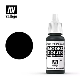 Farba modelarska 950 czarny Model Color Vallejo 17ml